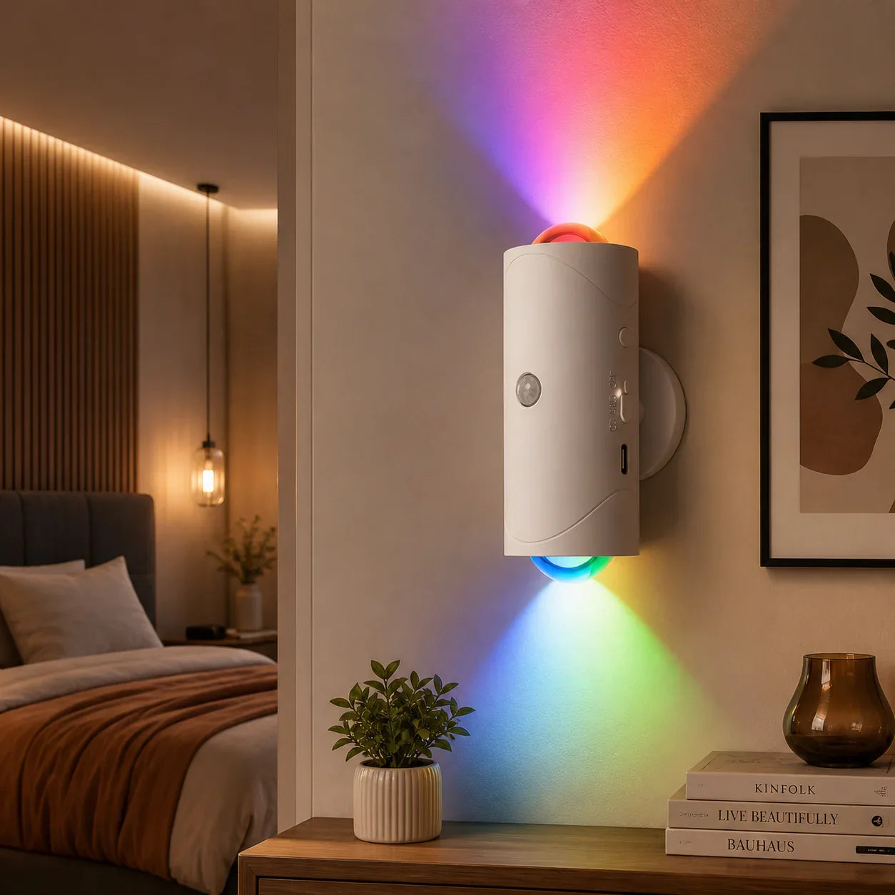 Lampe Murale LED Rechargeable avec Capteur de Mouvement